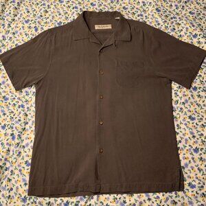 Vintage Tommy Bahama 100% Silk Short Sleeve Button Up Shirt